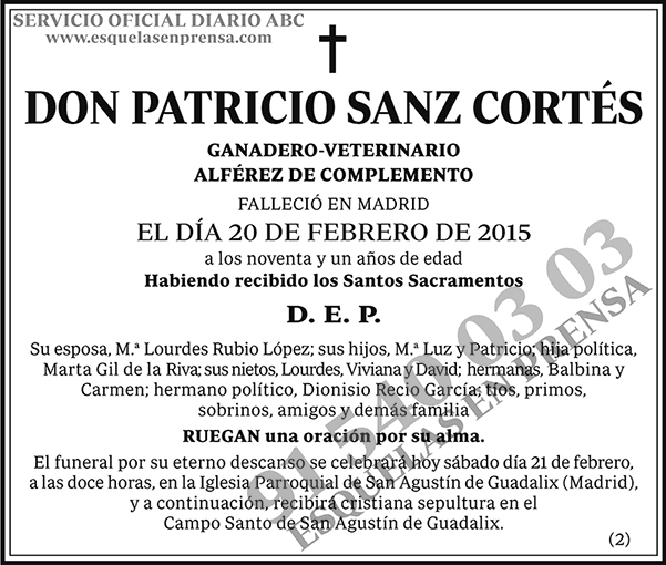 Patricio Sanz Cortés